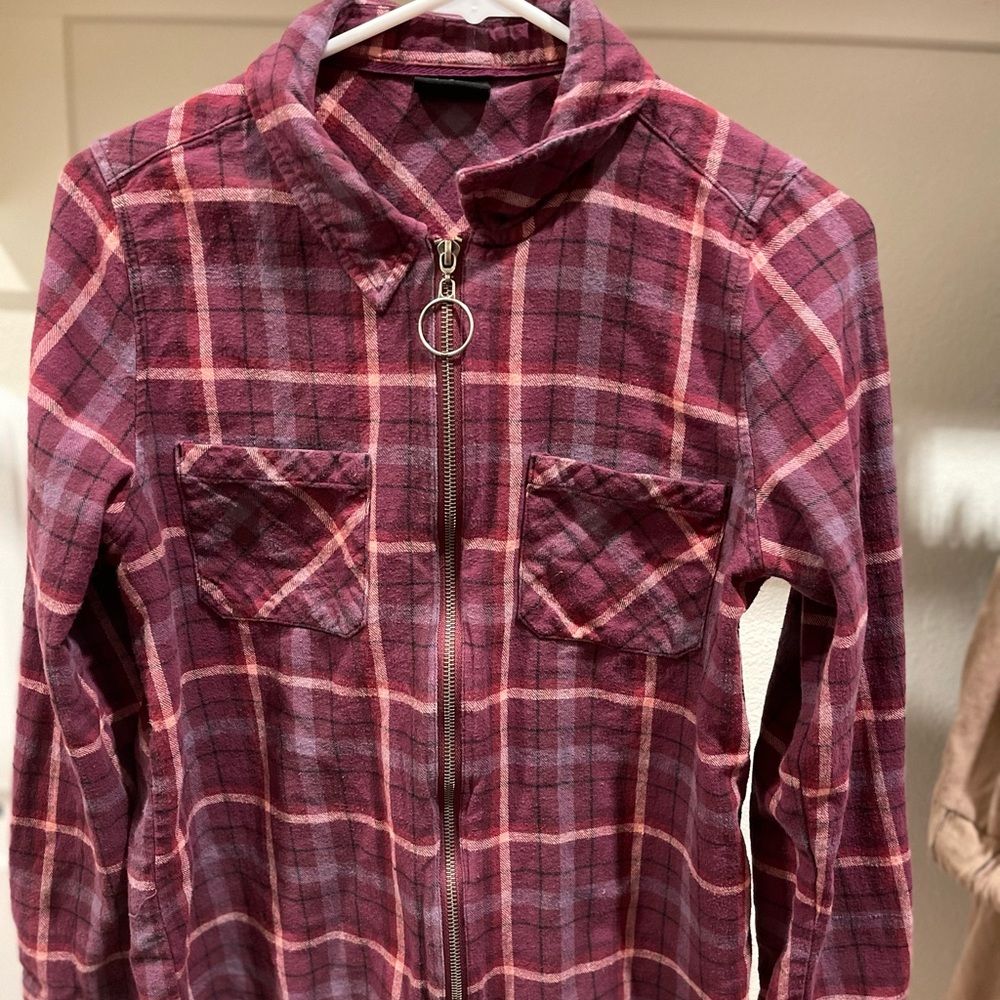 Washed style flannel